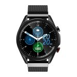 NJYUAN M98 Color Screen Bluetooth LE 5.0 Smartwath Black steel strap