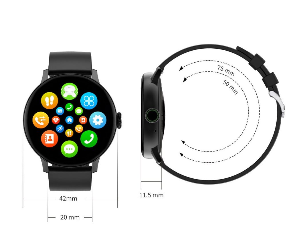 DTNO.I DT2 390*390 touch screen smart watch