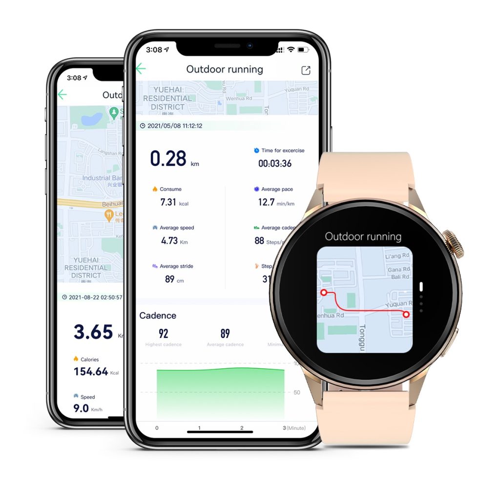 DTNO.I DT4 Dual Bluetooth 5.0 Alipay Smart Watch GPS