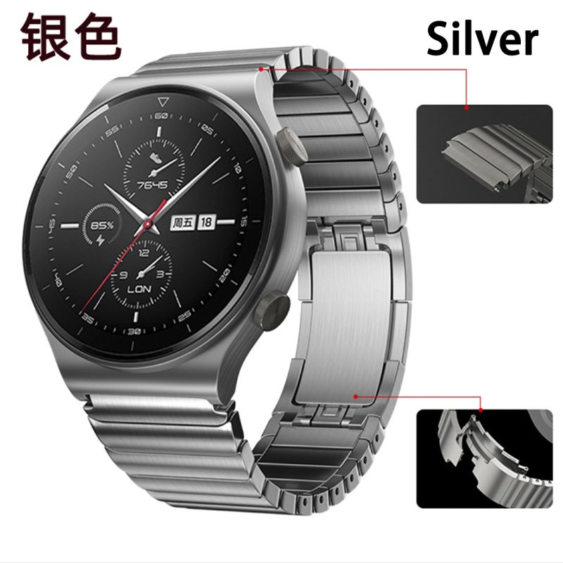 Watch GT2 pro / GT2 strap, 22mm stainless steel strap + free strap remover