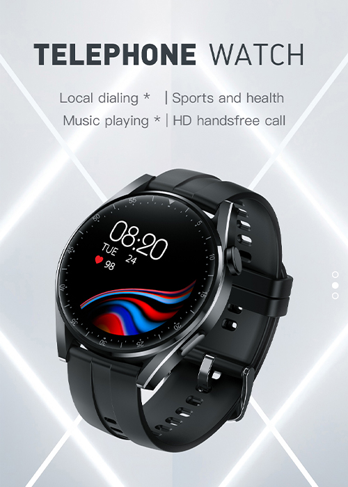 NJYUAN UM95 telphone watch bluetooth 5.0 blood oxygen 1.36 inch touch screen smart watch