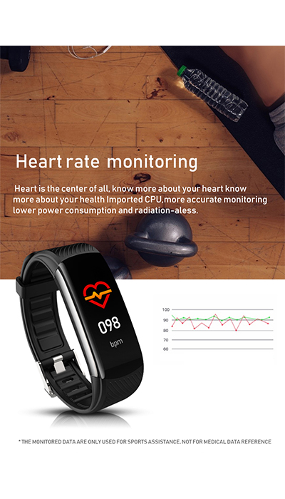 Heart rate rate monitoring. heart is the center of all, know more about your heart know more about your health imported CPU, more accurate monitoring lower power consumption and radiation aless.