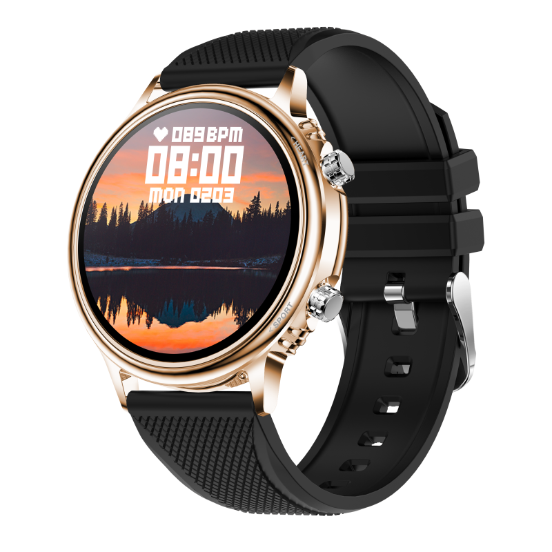 NJYUAN CF81 1.32 inch bluetooth 5.0 IP67 waterproof magnetic charging smart watch