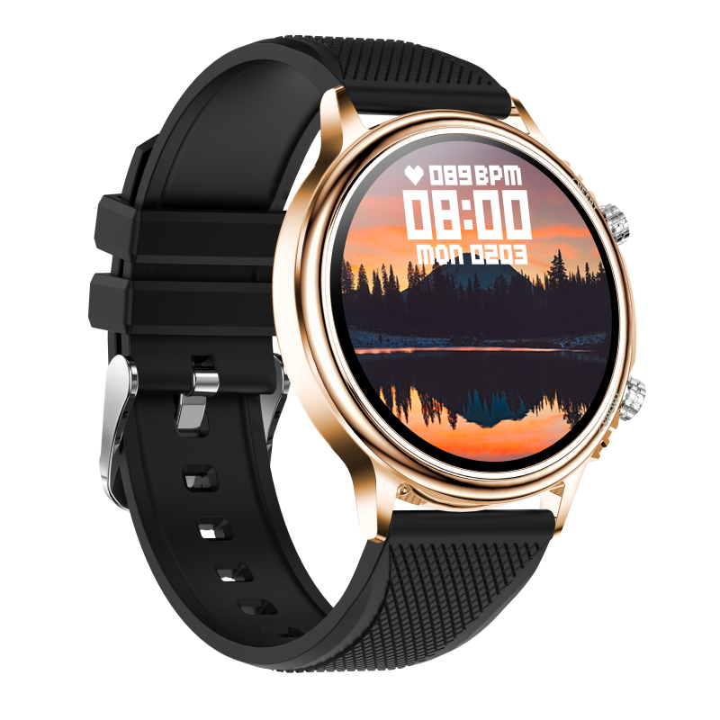 NJYUAN CF81 1.32 inch bluetooth 5.0 IP67 waterproof magnetic charging smart watch