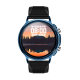 NJYUAN CF81 1.32 inch bluetooth 5.0 IP67 waterproof magnetic charging smart watch blue silicone strap