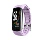 NJYUAN C6T usb charging health data monitoring heart rate IP67 waterproof smart bracelets - Purple