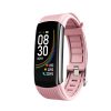 NJYUAN C6T usb charging health data monitoring heart rate IP67 waterproof smart bracelets - pink