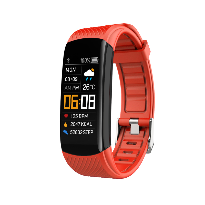 NJYUAN C5S heart rate blood oxygen and blood pressure sport smart bracelets - Orange