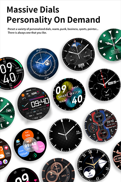 Massive dials personality on demand. preset a variety of personalized dials, warm, punk, business, sports, pointer. There is aways one that you like.