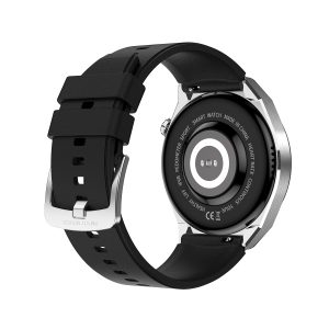 Huadai HD3 Pro 1.32 inch Bluetooth 5.1 Smart bracelet silver silicone strap