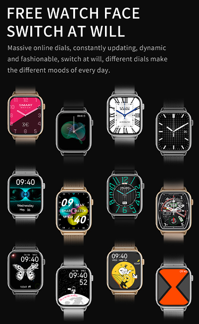 Free watchface switch at will. massive online dials, constantly updating, dynamic and fashionable, switch at will, different dials make the different moods of every day.
