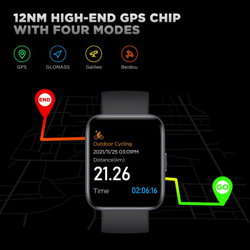 Zeblaze Beyond GPS Smartwatch AMOLED Screen 40 Days Battery Life IP68 Waterproof - Pink