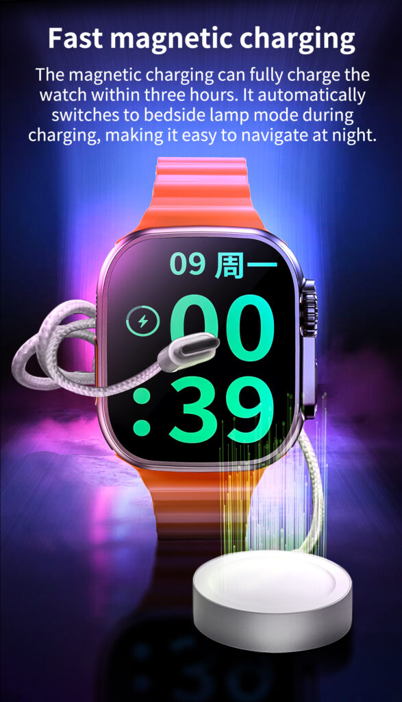 NJYUAN ZD8 Ultra Pro 2.2 inch retina 520*585 screen 420mAh battery heart rate sports martwatch