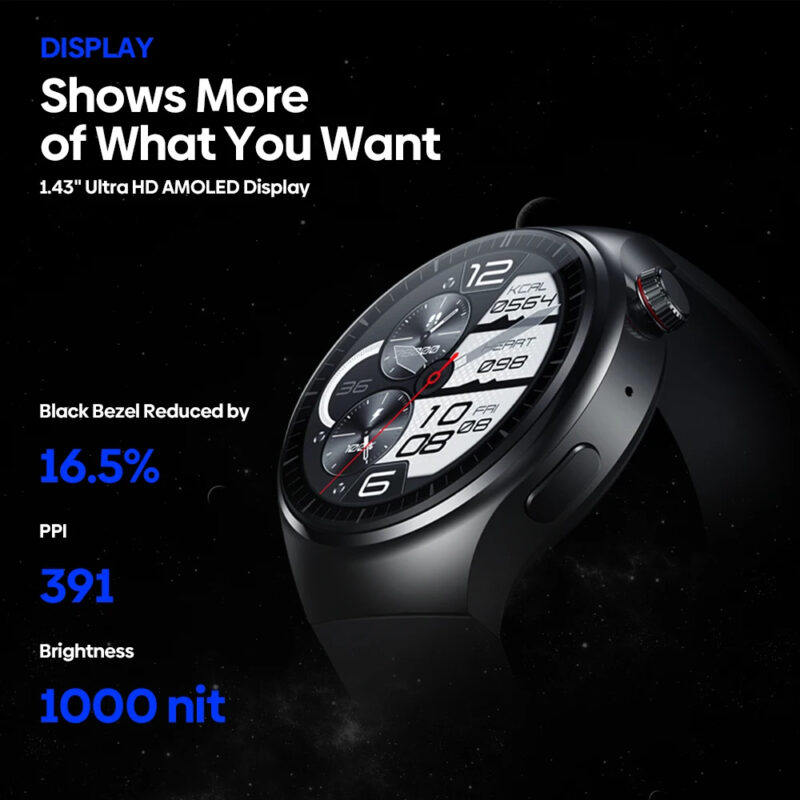 Zeblaze Thor Ultra Android Smart Watch 1.43 inch AMOLED Screen 4G LTE Independent Network Built-in GPS 16GB Google Play