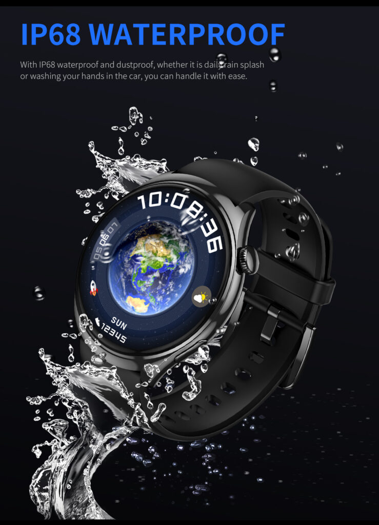 NJYuan HD4 Smartwatch JL7012A6S 1.43 inch 4GB RAM local music