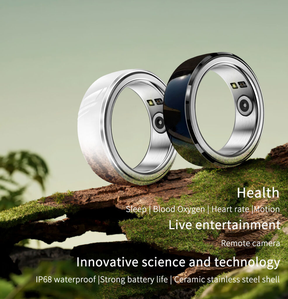 NJYUAN R2 Smart Ring IP68 Heart rate Blood oxygen NFC (2)