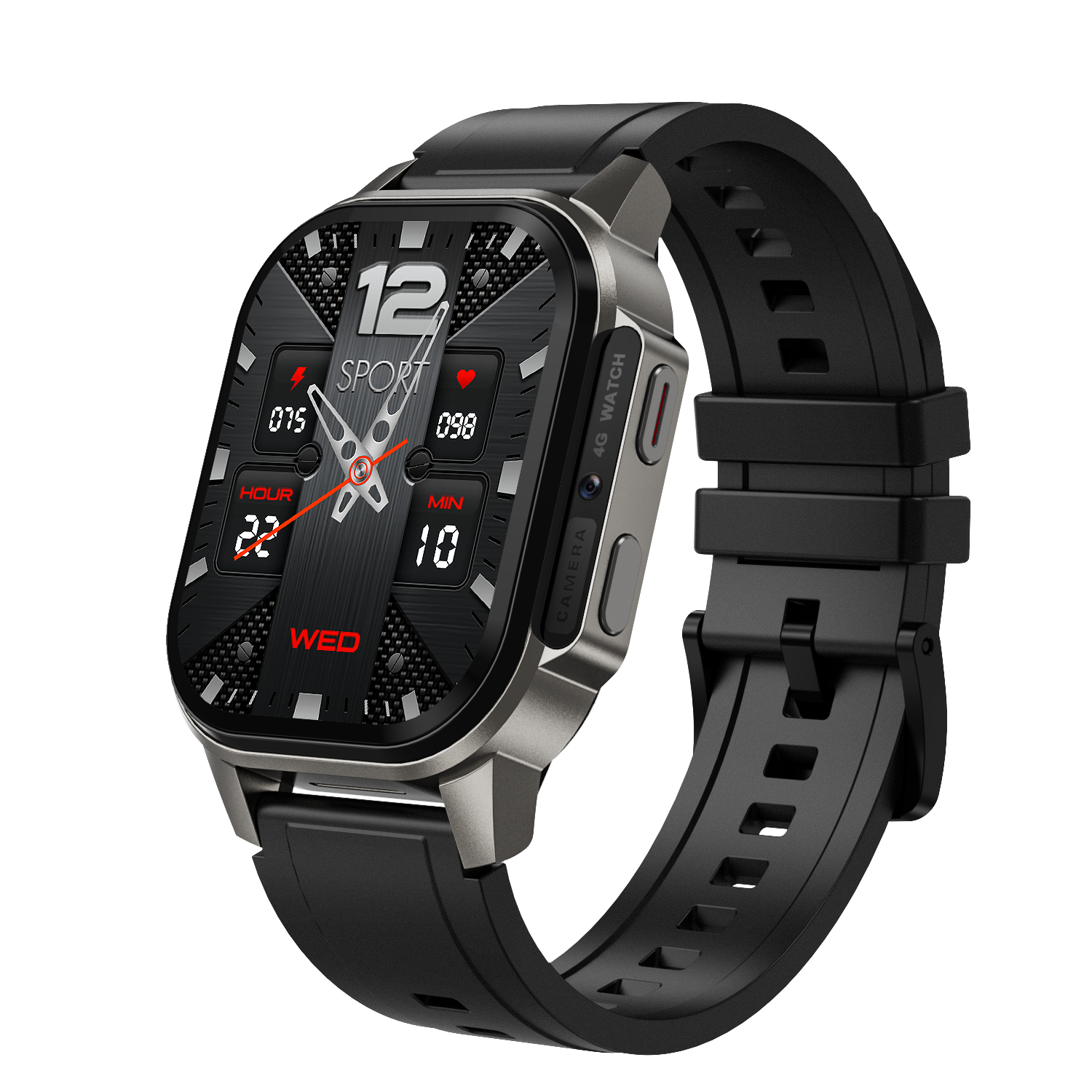 NJYUAN DM62 2GB+16GB inch AMOLED 4G Smart Watch
