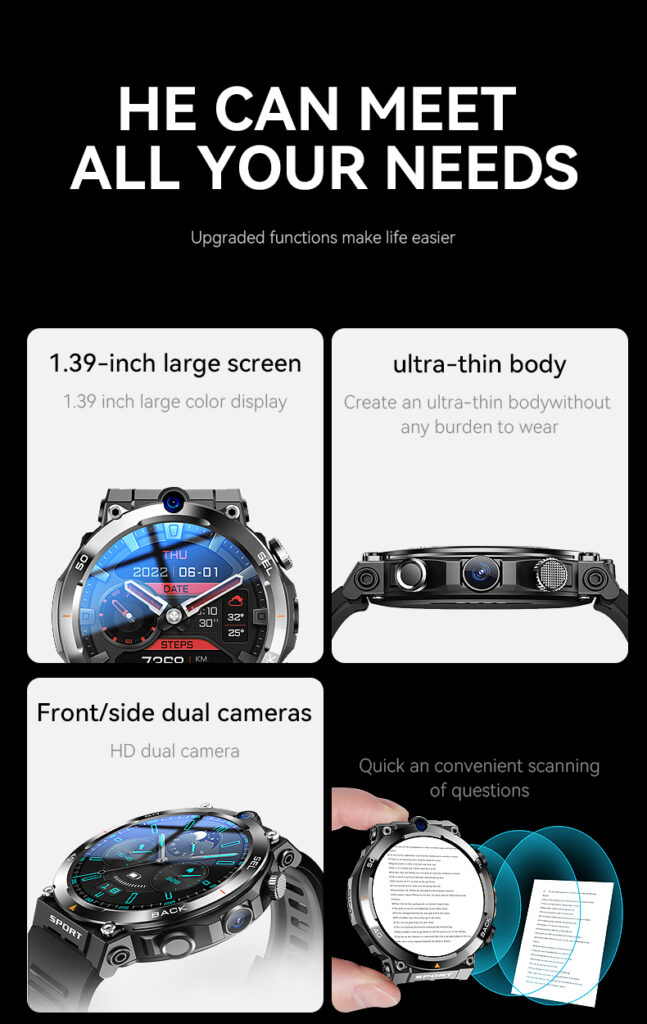 NJYUAN H10 4G Camera 2GB+16GB wifi Smartwatch