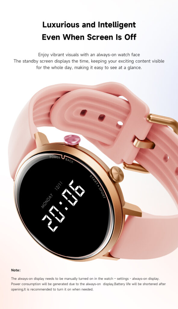 NJYUAN W2 1ATM Waterproof 8763EWE-VP Female Smart Watch