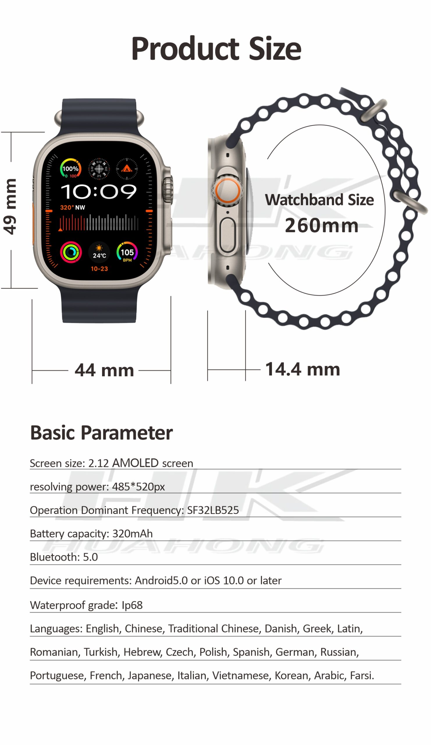 NJYUAN HK9 ULTRA 2 MAX Wearfit TWS Amoled Smartwatch (14)