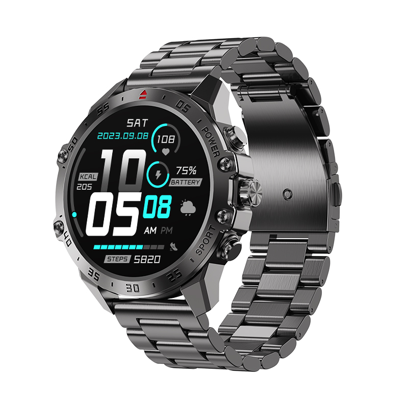 NJYUAN T57 1.43 inch AMOLED 370mAh Rugged Smartwatch