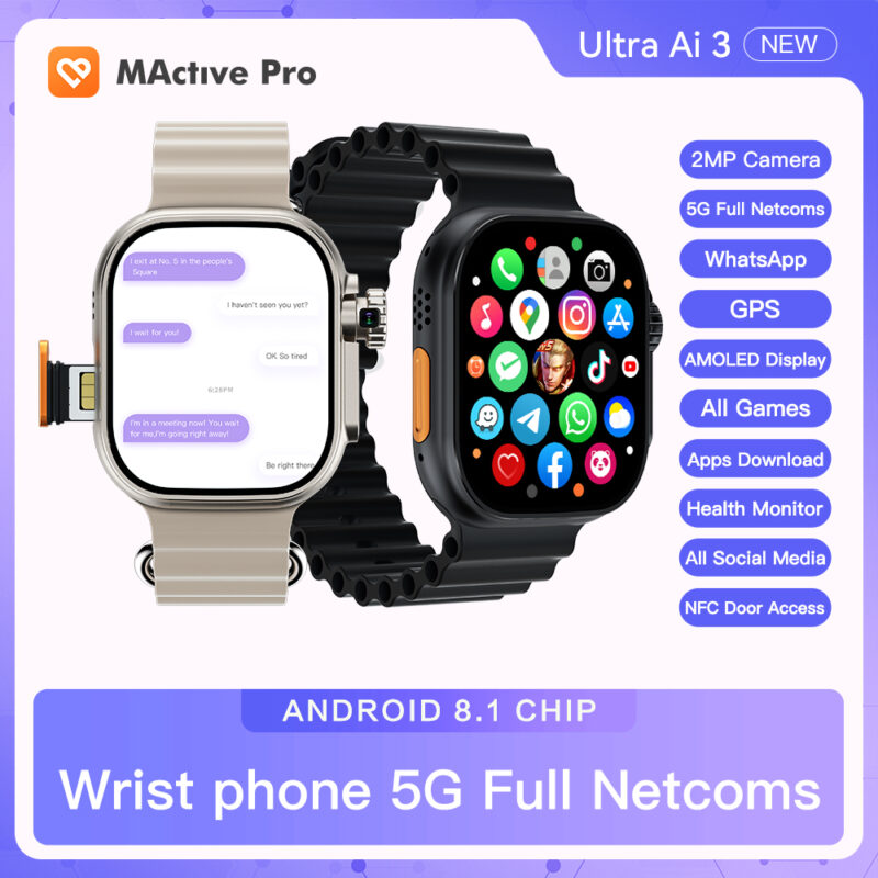 Microwear Ultra 3 AI Android 4G Watch