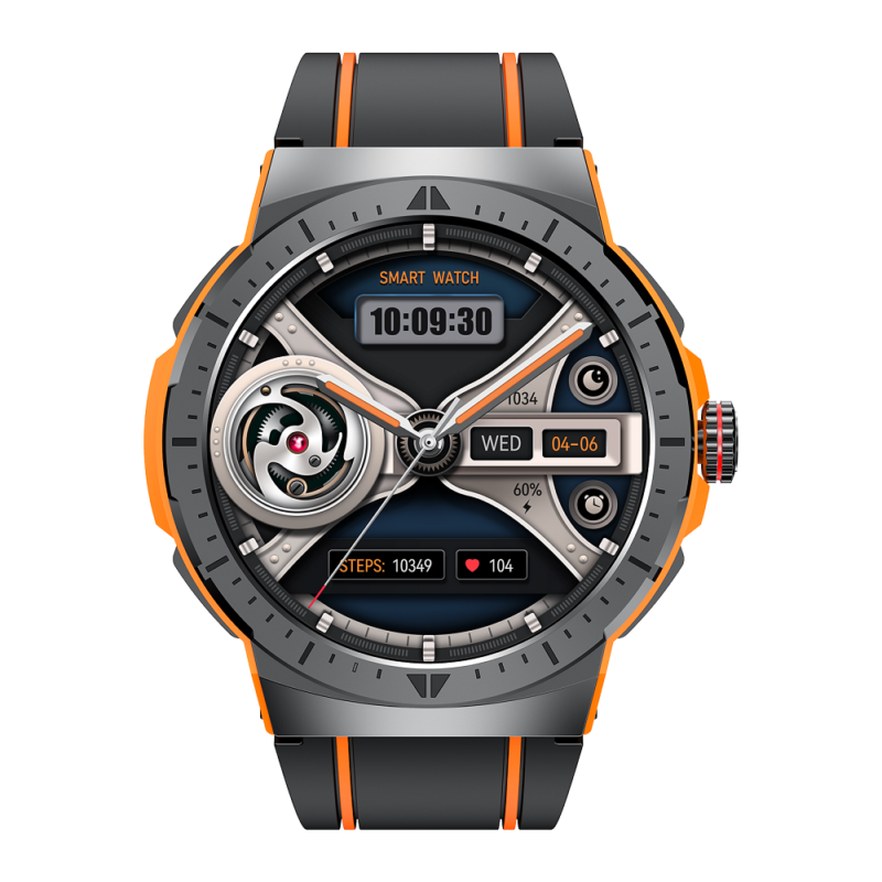 NJYUAN HK52 1.43 inch amoled bluetooth 5.3 Rugged Smart Watch