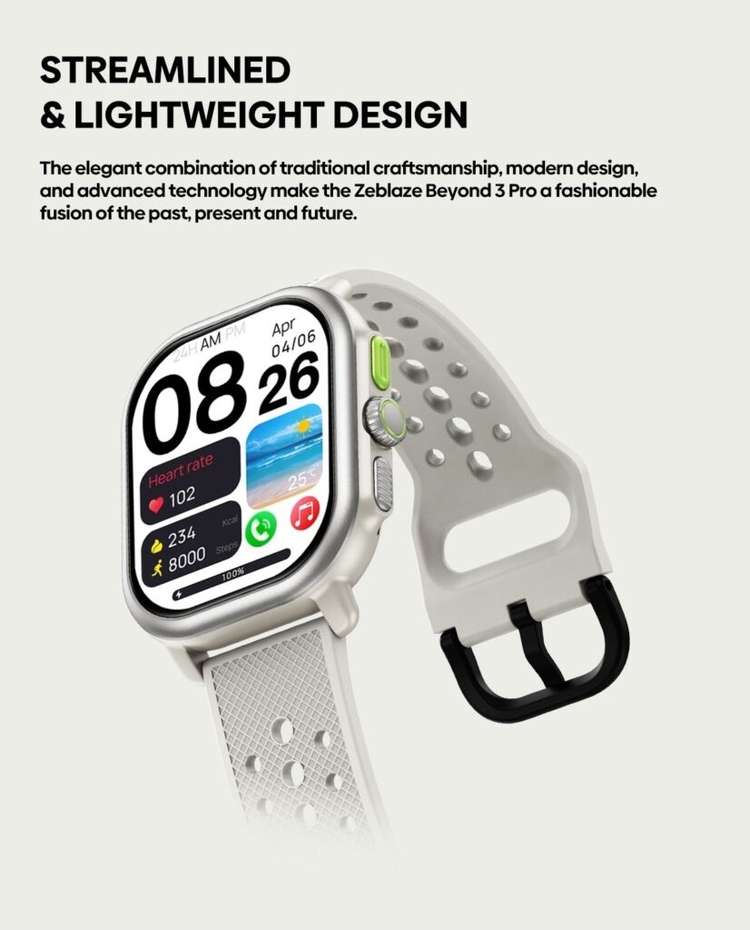 Zeblaze Beyond 3 Pro Build GPS tracking 2.15 inch amoled screen smart watch