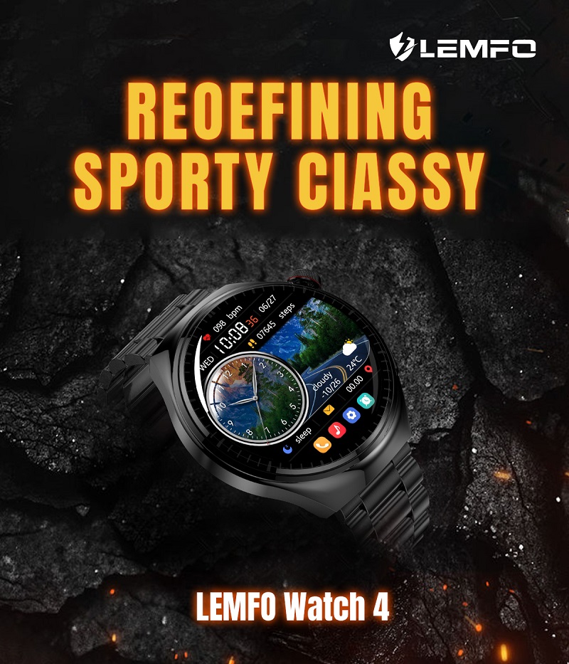 LEMFO (GT4 Pro)LF38 1.6inch big touch screen heart rate Pedometer Smart Watch