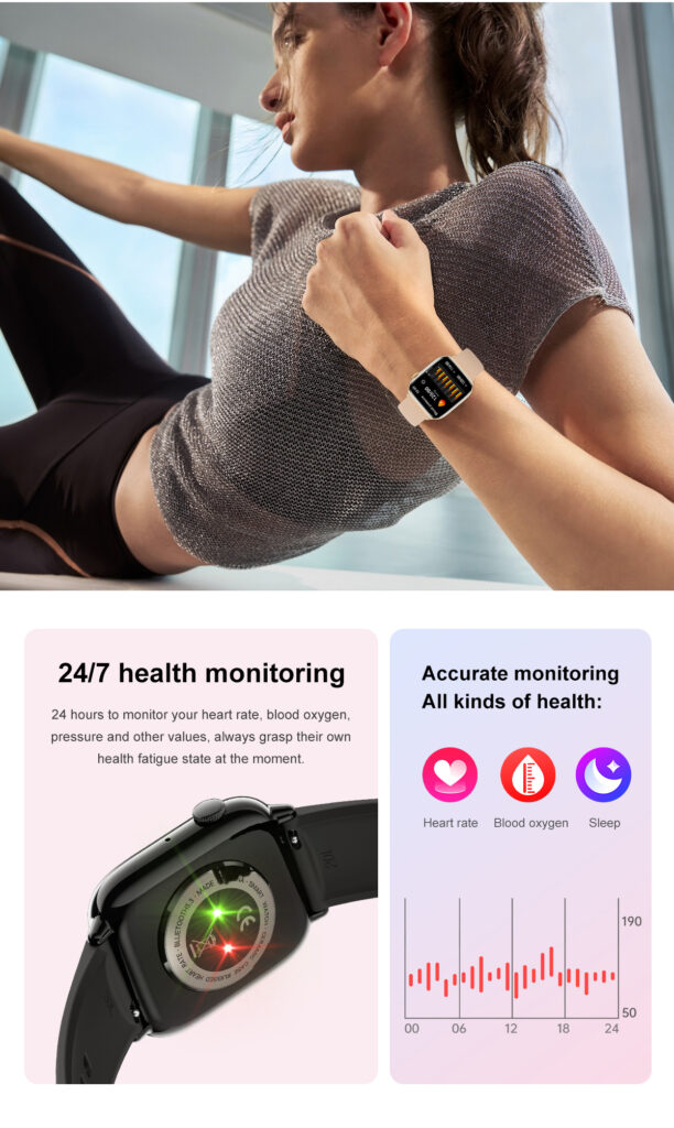 Huadai HD13 Blue trum BT8959T6 FitCloudPro 1.75inch AMOLED BLE5.3 Smart Watch