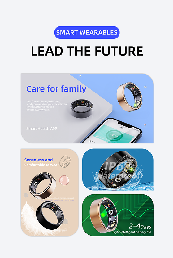 NJYUAN R11M AC6323 Heart Rate IP68 Smart Ring