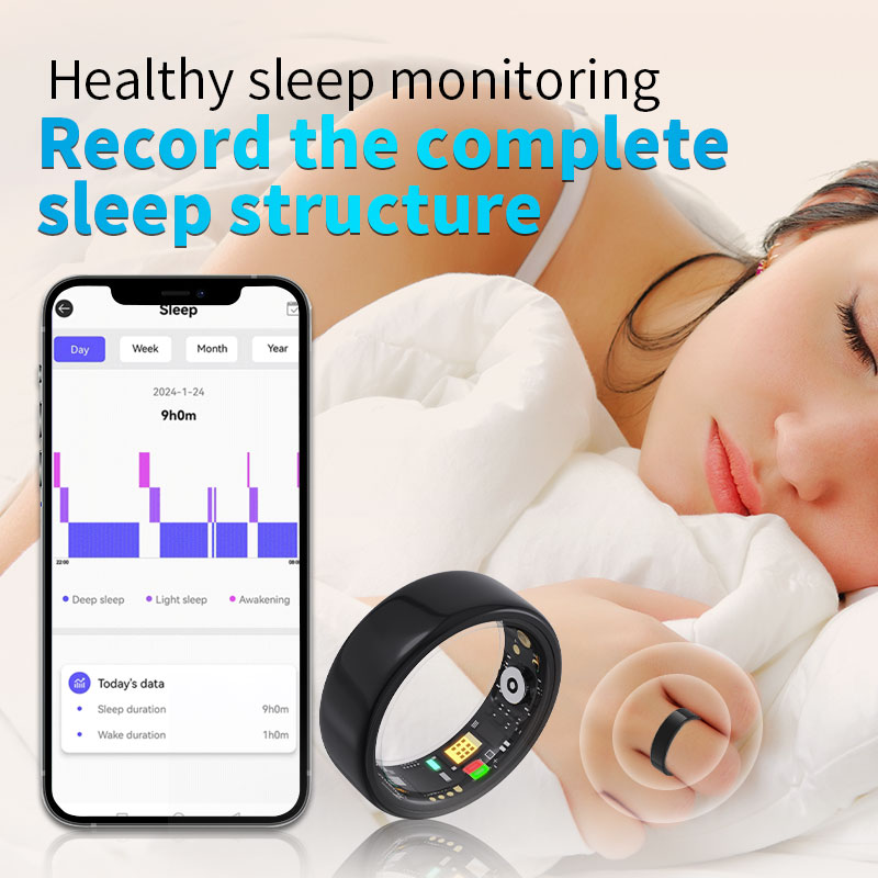 NJYUAN KT6 Smart Ring Jieli AC6323A4 5ATM exercise monitoring Sleep monitoring Smart Ring