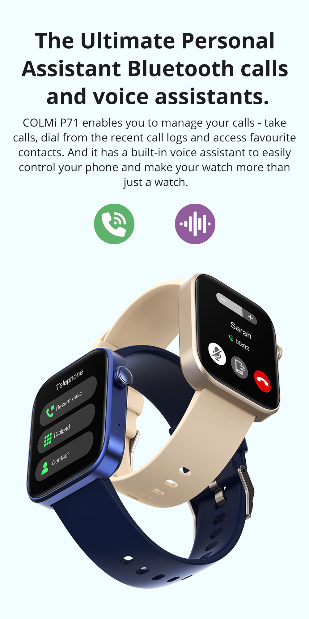 Colmi p71 smart watch