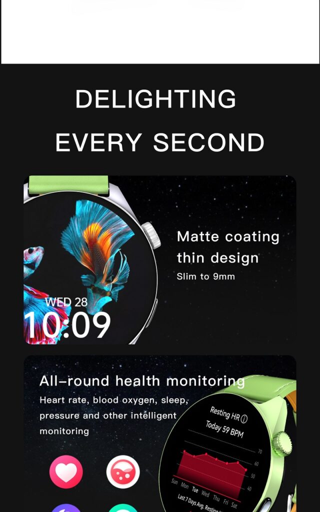 NJYUAN HT50 Smart Watch