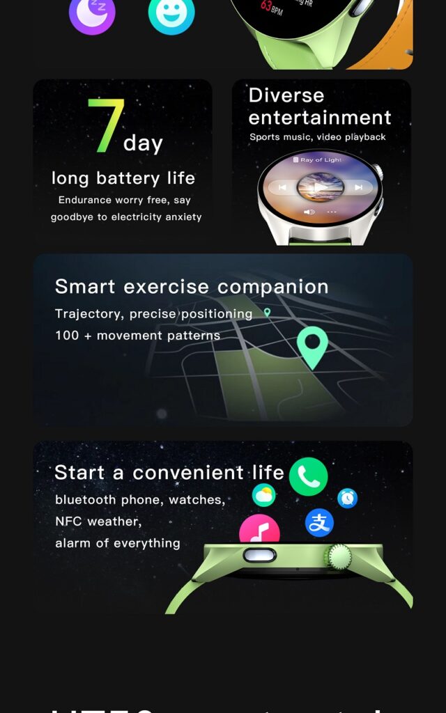NJYUAN HT50 Smart Watch