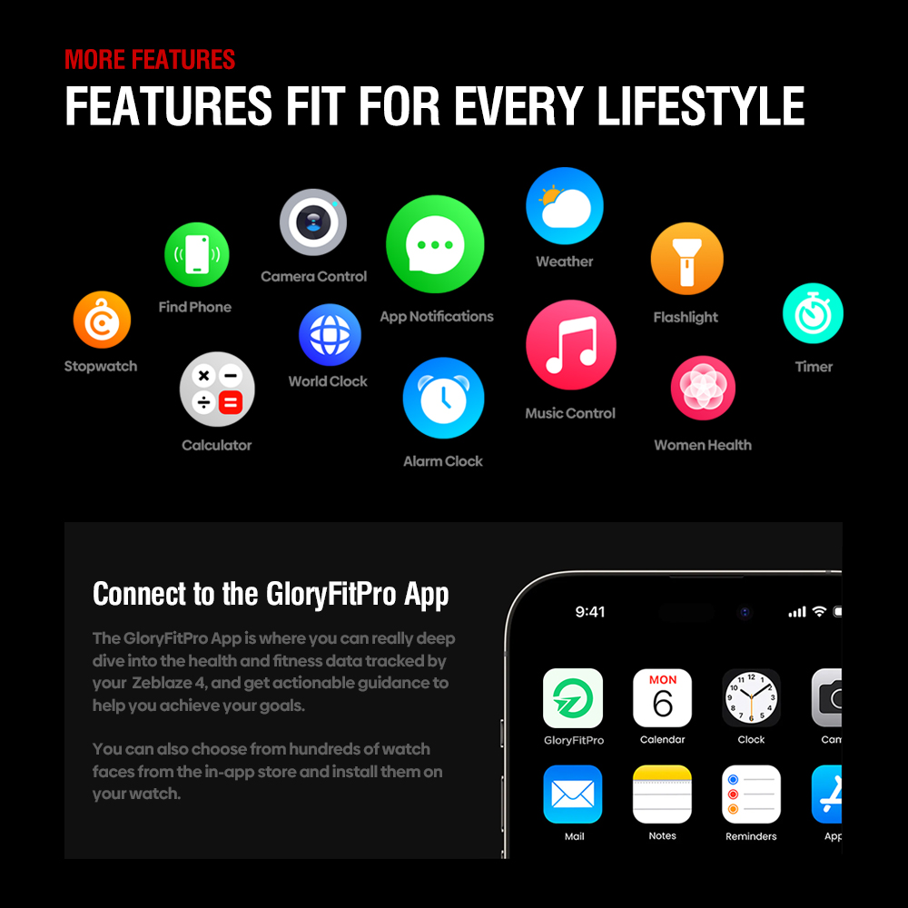 Zeblaze Stratos 4 rugged smart watch