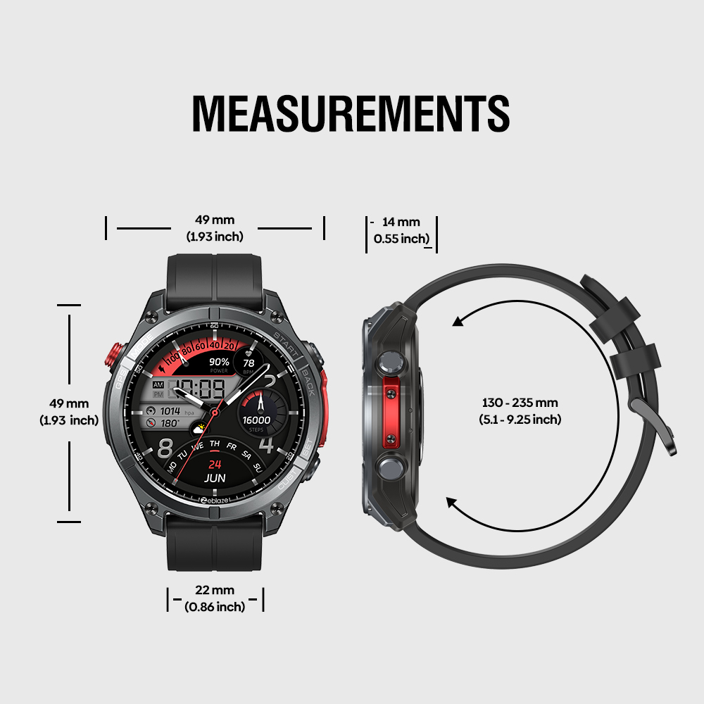 Zeblaze Stratos 4 rugged smart watch