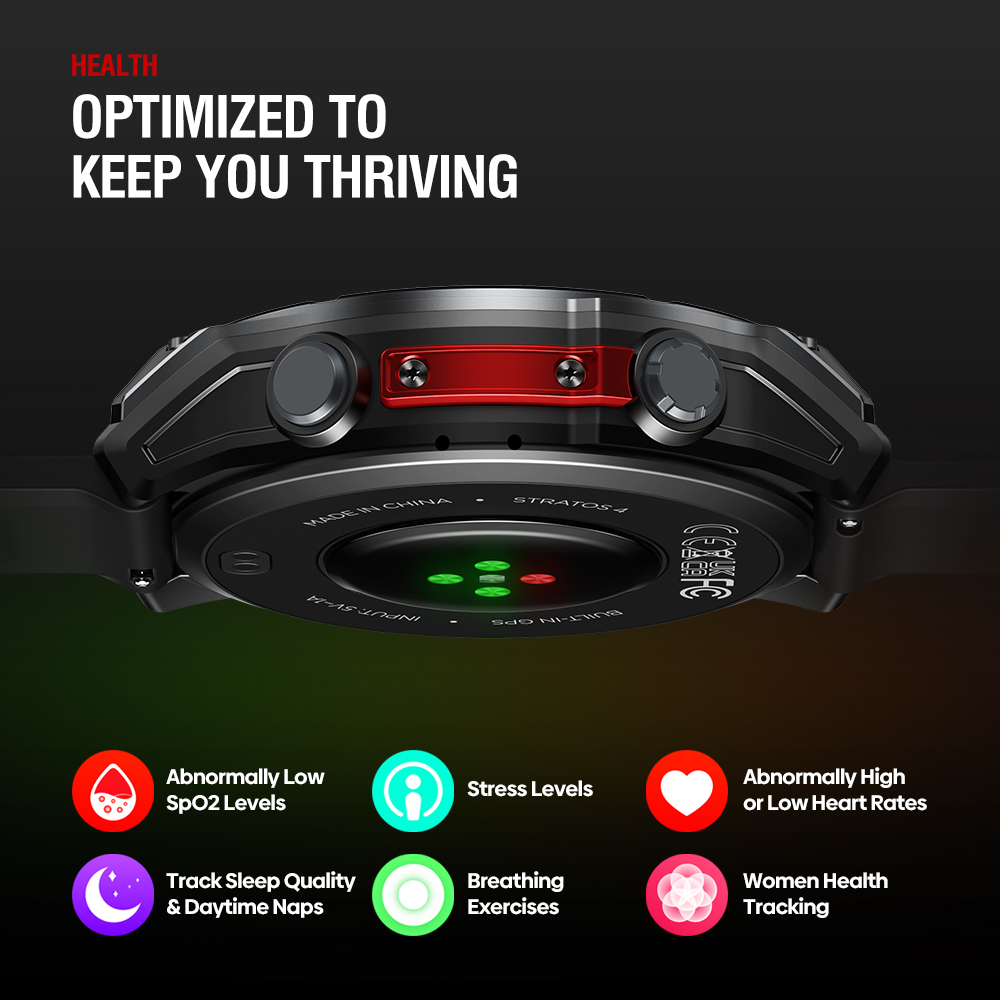 Zeblaze Stratos 4 rugged smart watch