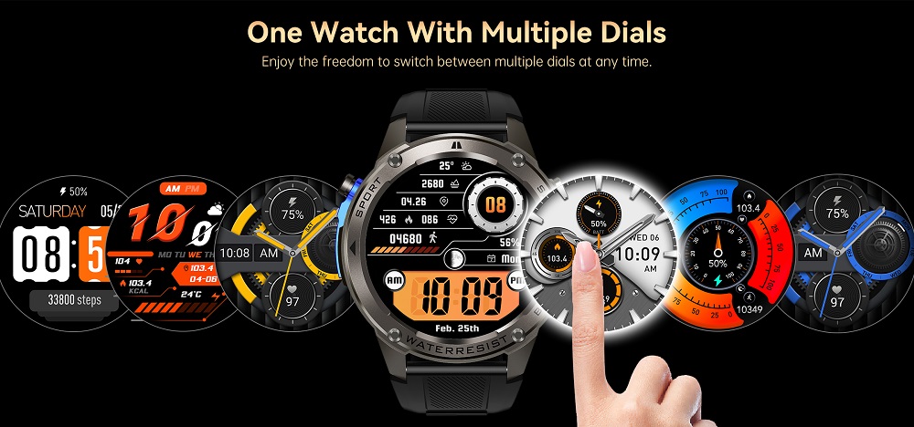 NJYUAN DM56 Rugged Smart Watch