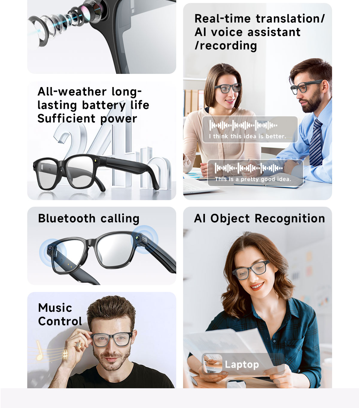 NJYUAN L801 Smart Glasses