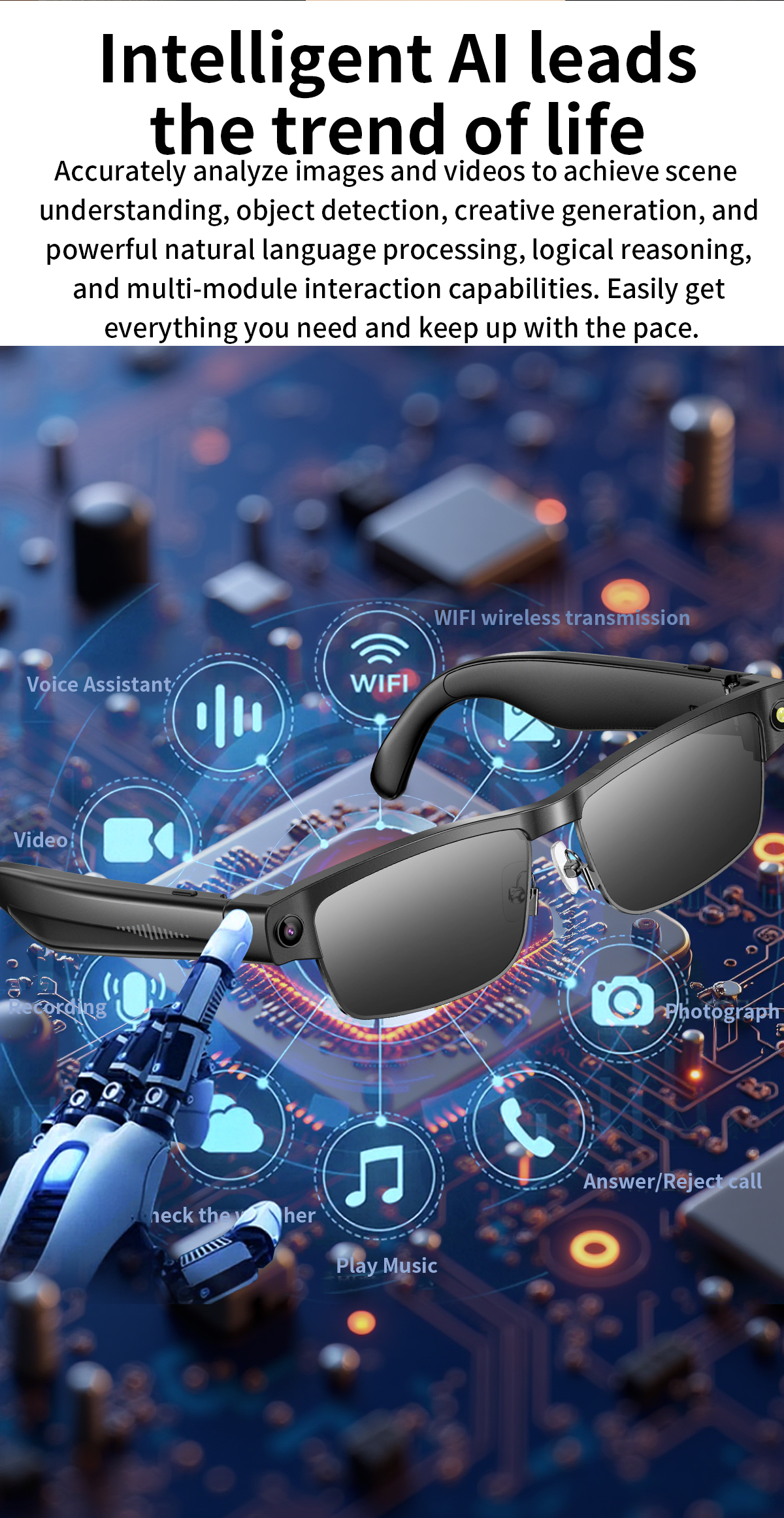 NJYUAN L802 Smart Glasses