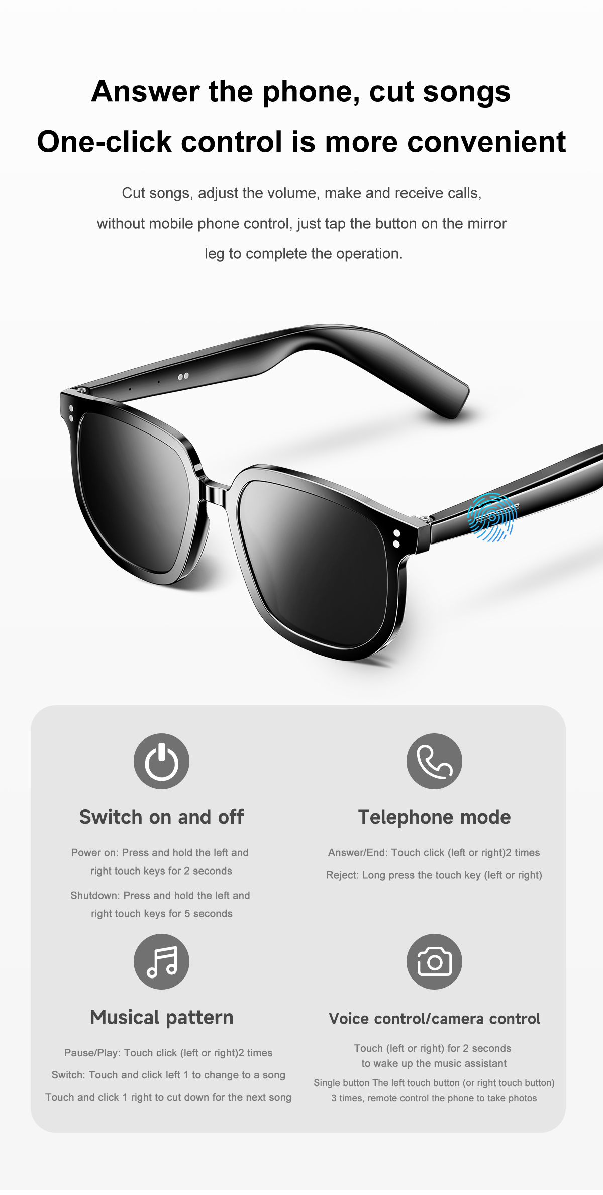 NJYUAN V1 Pro Smart Glasses