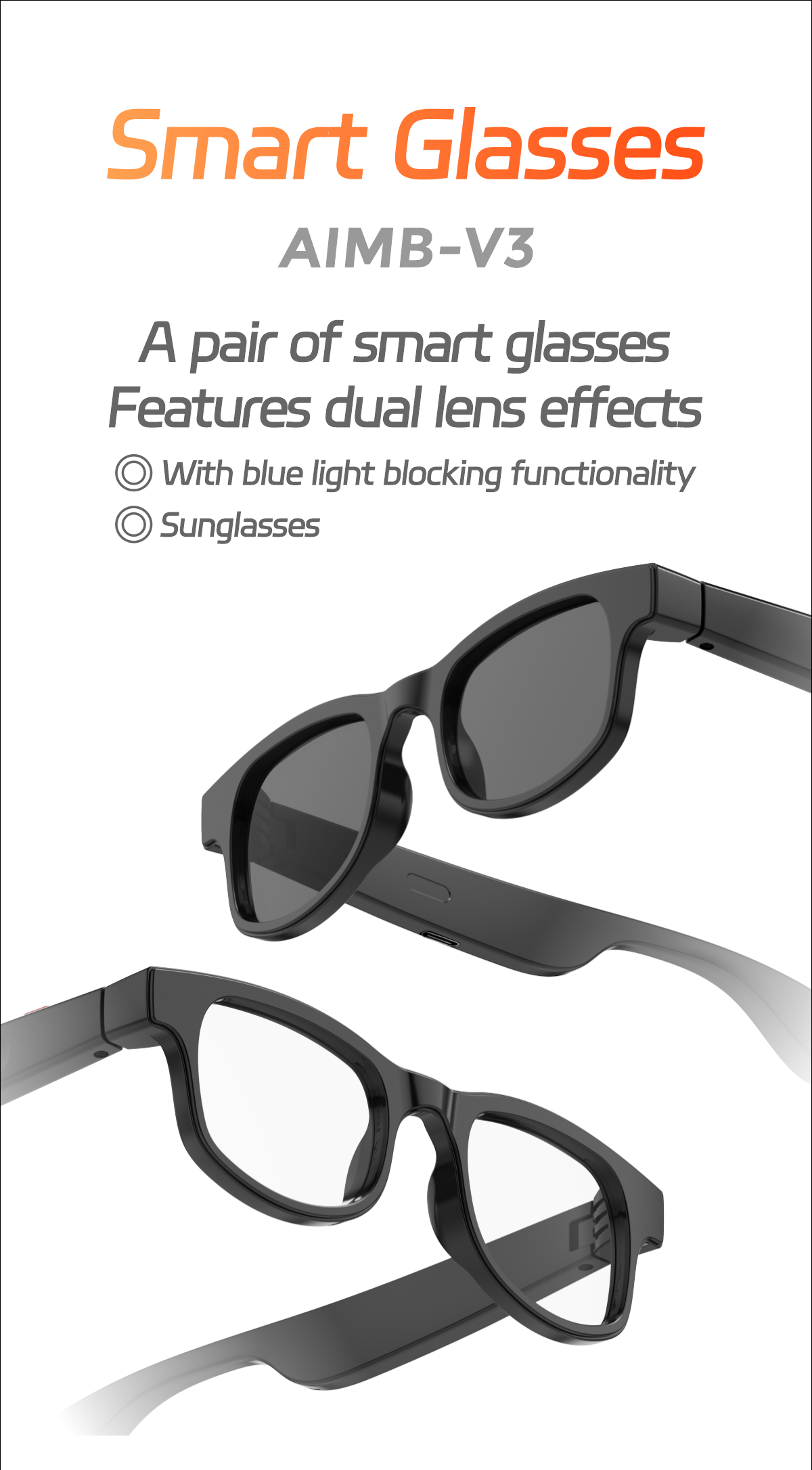 NJYUAN V3 Smart Glasses