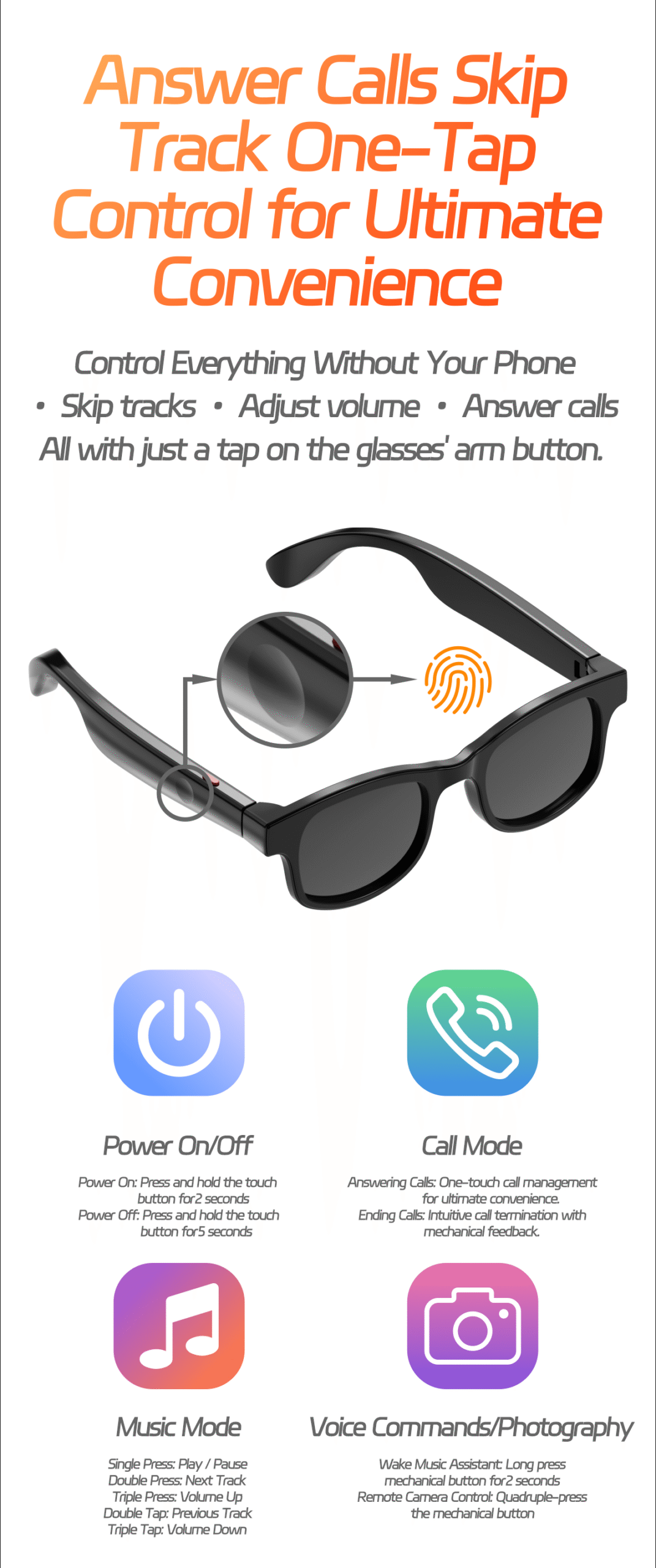 NJYUAN V3 Smart Glasses