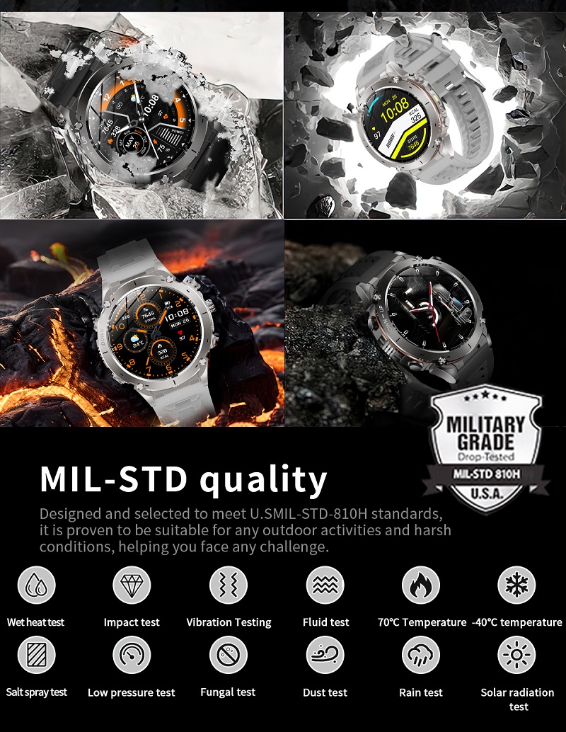 NJYUAN Y101 Rugged Smart Watch