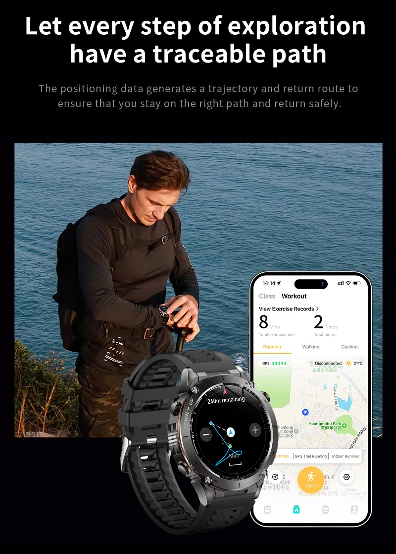 NJYUAN Y101 Rugged Smart Watch