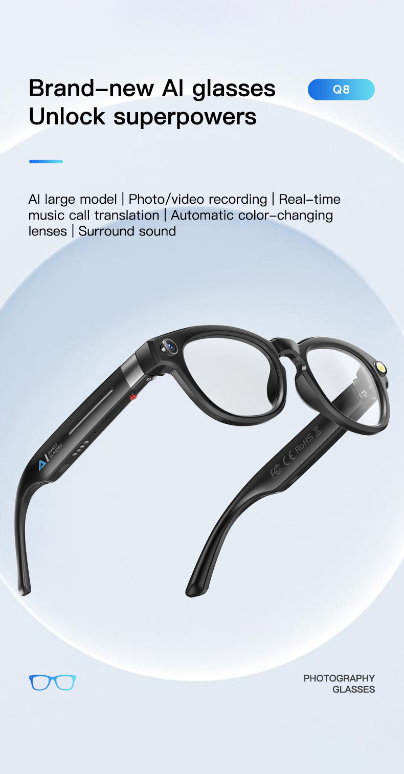 NJYUAN Q8 Smart Glasses