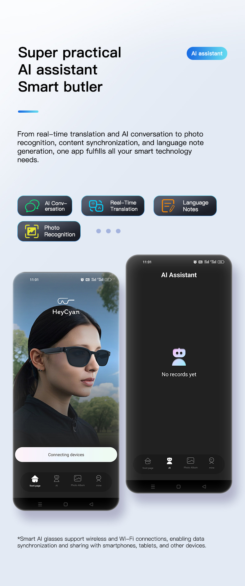 NJYUAN Q8 Smart Glasses